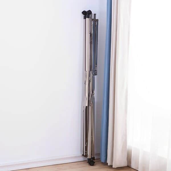 SOGA 2.4m Portable Standing Clothes Drying Rack Foldable Space-Saving Laundry Holder Indoor Outdoor - Image 4