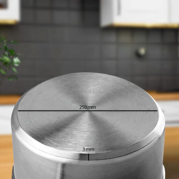 SOGA Stock Pot 12L Top Grade Thick Stainless Steel Stockpot 18/10 - Image 6