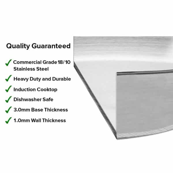 SOGA Stock Pot 33L Top Grade Thick Stainless Steel Stockpot 18/10 - Image 7