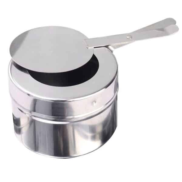 SOGA 6L Round Chafing Stainless Steel Food Warmer with Glass Roll Top - Image 7