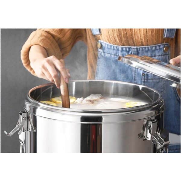 SOGA 30L Stainless Steel Insulated Stock Pot Dispenser Hot & Cold Beverage Container With Tap - Image 3