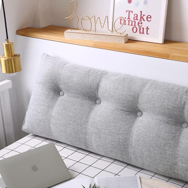 SOGA 2X 100cm Silver Tatami Cushion Pillow - Image 8