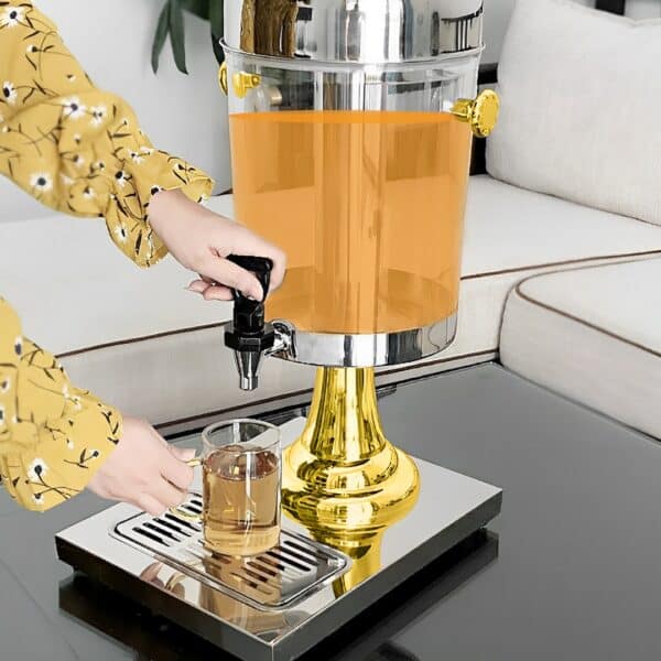 SOGA Single 8L Stainless Steel Dispenser Beverage Juicer Transparent Commercial Drink Container Jug - Image 3