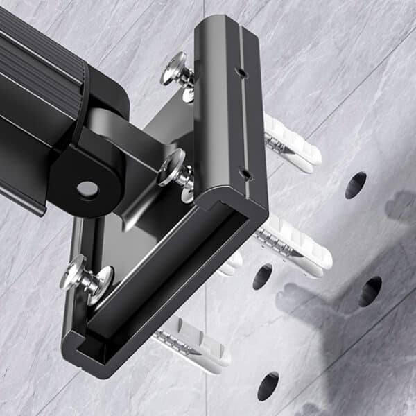 SOGA 127.5cm Wall-Mounted Clothing Dry Rack Retractable Space-Saving Foldable Hanger - Image 3