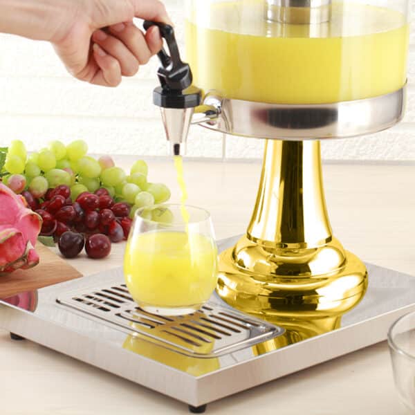 SOGA Single 8L Stainless Steel Dispenser Beverage Juicer Transparent Commercial Drink Container Jug - Image 2