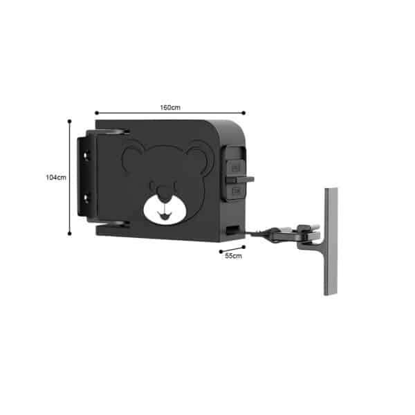 SOGA 160mm Wall-Mounted Clothes Line Dry Rack Retractable Space-Saving Foldable Hanger Black - Image 6