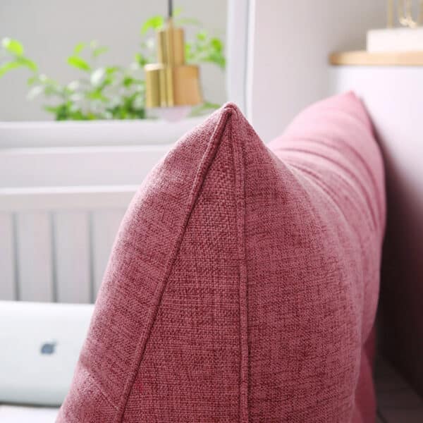 SOGA 150cm Pink Triangular Wedge Bed Pillow Headboard Backrest Bedside Tatami Cushion Home Decor - Image 9