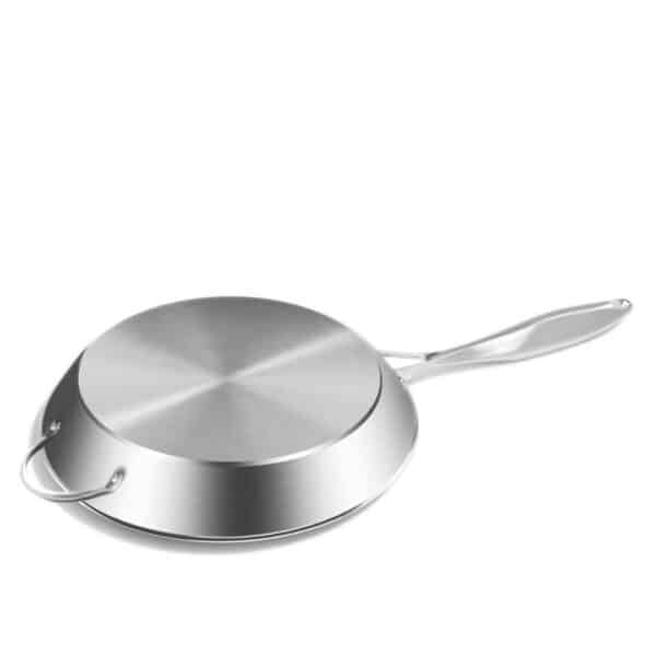 SOGA Stainless Steel Fry Pan 34cm Frying Pan Top Grade Induction Cooking FryPan - Image 4