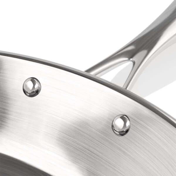 SOGA Stainless Steel Fry Pan 34cm Frying Pan Top Grade Induction Cooking FryPan - Image 3