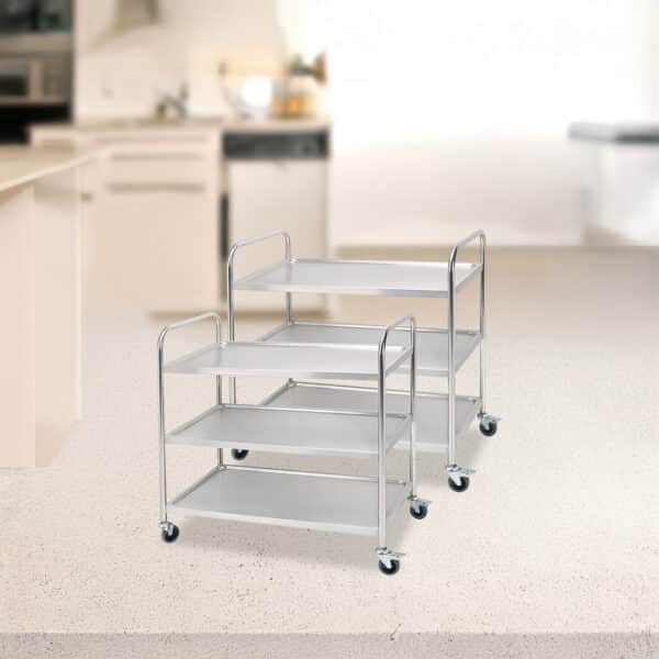 SOGA 2X 3 Tier Food Cart Trolley Large - Image 8