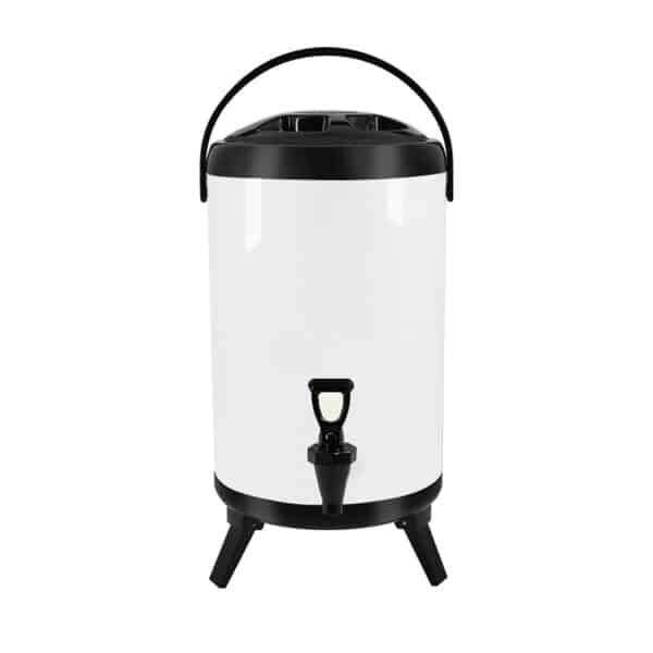 SOGA 8L Stainless Steel Insulated Milk Tea Barrel Hot and Cold Beverage Dispenser Container with Faucet White - Image 6