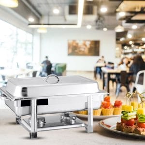SOGA Double Tray Stainless Steel Chafing Catering Dish Food Warmer