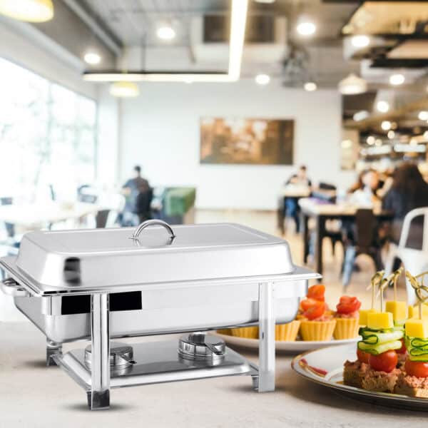 SOGA Double Tray Stainless Steel Chafing Catering Dish Food Warmer