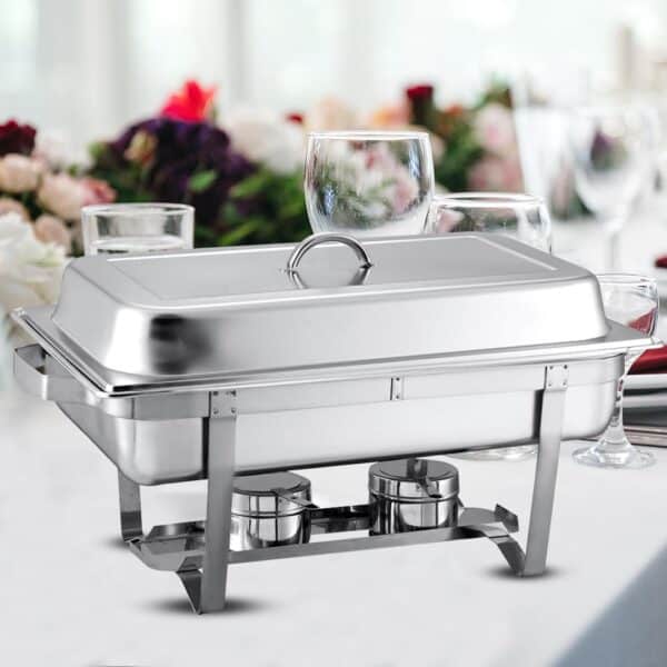 SOGA 9L Stainless Steel Chafing Food Warmer Catering Dish Full Size - Image 6