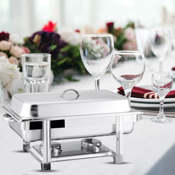 SOGA Single Tray Stainless Steel Chafing Catering Dish Food Warmer - Image 5