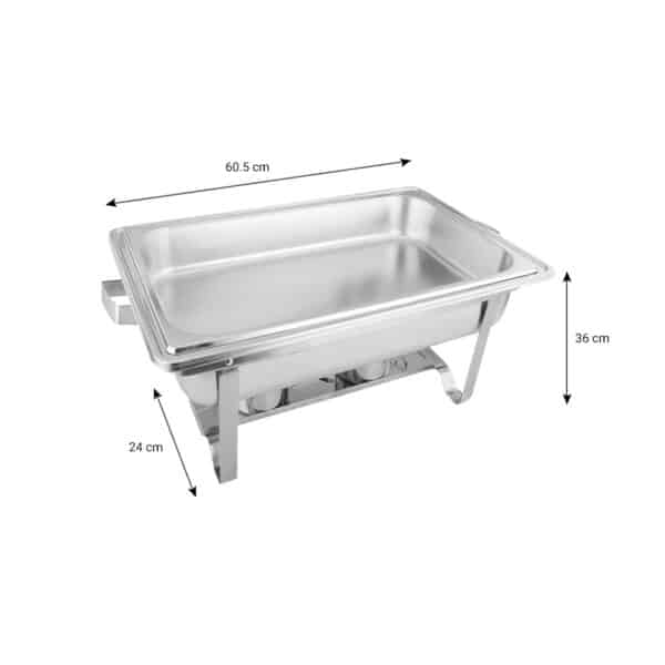 SOGA 9L Stainless Steel Chafing Food Warmer Catering Dish Full Size - Image 3