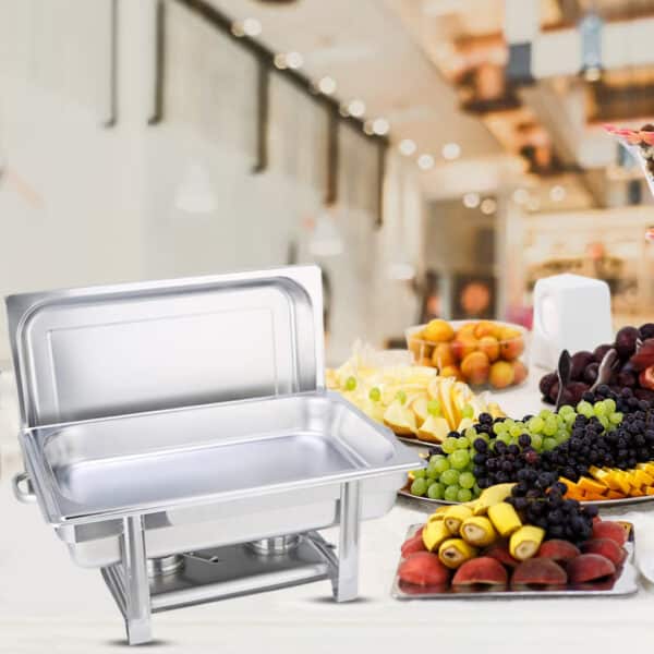 SOGA Single Tray Stainless Steel Chafing Catering Dish Food Warmer - Image 3