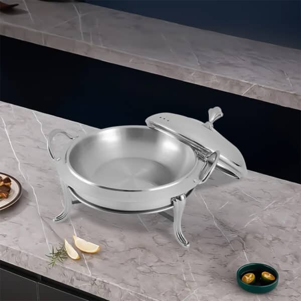 SOGA Stainless Steel Round Buffet Chafing Dish Cater Food Warmer Chafer with Glass Top Lid - Image 6