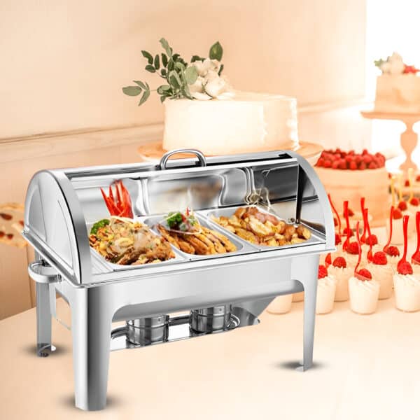 SOGA 4X 3L Chafing Dish Triple Tray Top - Image 4