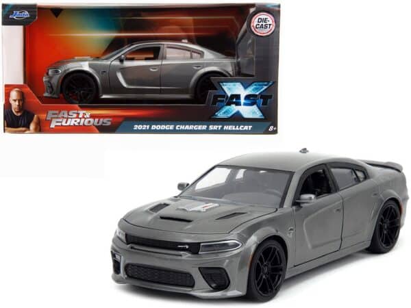 2021 Dodge Charger SRT Hellcat Gray Metallic "Fast X" - Image 3