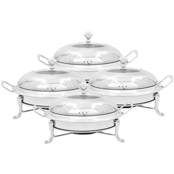 SOGA 4X Stainless Steel Round Chafing Dish - Image 7