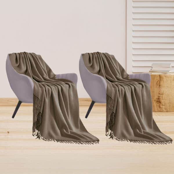 SOGA 2X Coffee Acrylic Throw Blanket - Image 10