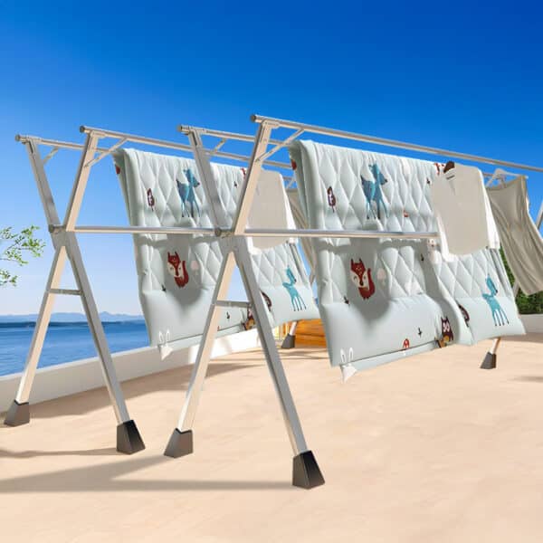 SOGA 2X 2m Portable Standing Clothes Drying Rack - Image 10
