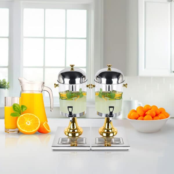 SOGA 2X Single 8L Stainless Steel Dispenser Beverage Juicer Transparent Commercial Drink Container Jug - Image 10