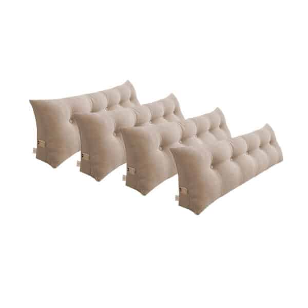 SOGA 4X 120cm Beige Wedge Bed Cushion - Image 9