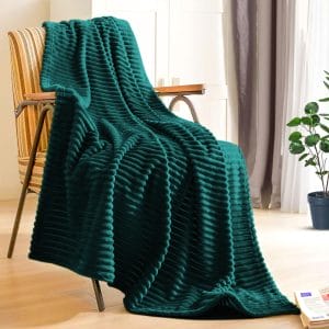 SOGA 2X Dark GreenThrow Blanket