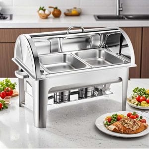 SOGA 2X 4.5L Chafing Dish Dual Tray Top