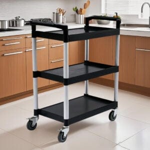 SOGA 2X 3 Tier Kitchen Trolley Small