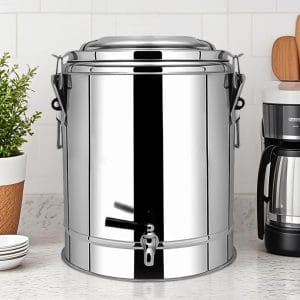 SOGA 22L Stainless Steel Insulated Stock Pot Dispenser