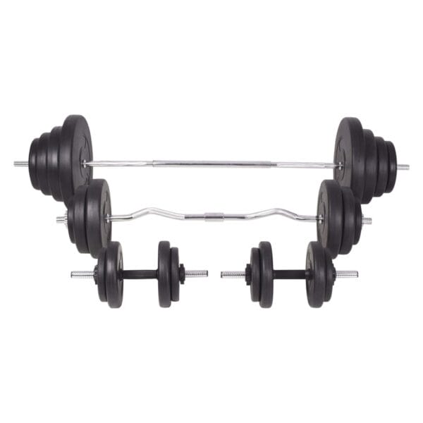 vidaXL Barbell and Dumbbell Set 264.6 lb - Image 3