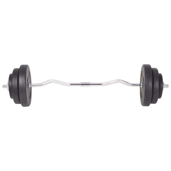 vidaXL Barbell and Dumbbell Set 264.6 lb - Image 7