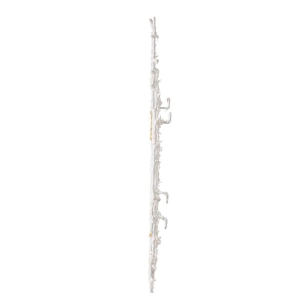 Contemporary White and Gold Geo Grid Wall Art - Image 5