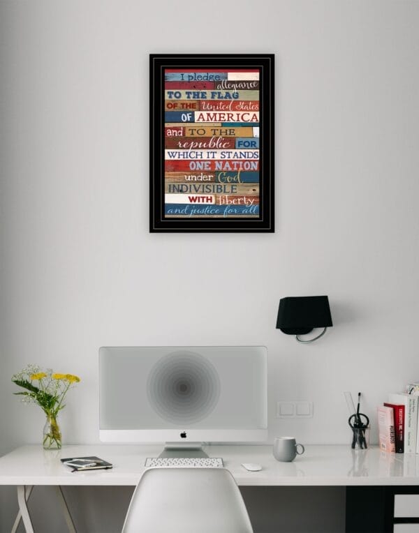 Red, White, and Blue Pledge Of Allegiance Wall Art - Image 3
