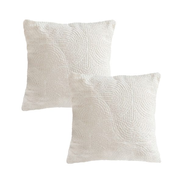 SOGA 2X 45cm Beige Internet Celebrity 3D Arched Raised Pattern Pillowcase - Image 2