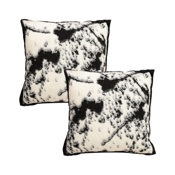 SOGA 2X 45cm Black & White Leopard Print Square Pillowcase - Image 2