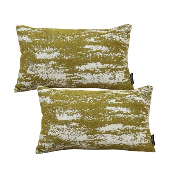 SOGA 2X 30x50cm Olive Green & White Textured Decorative Pillowcase - Image 2