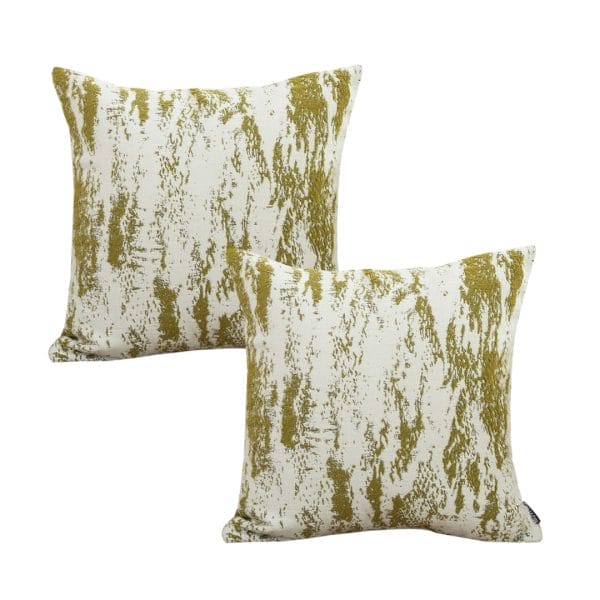 SOGA 2X 45cm Moss-White Cascade Brushstroke Decorative Pillowcase - Image 2