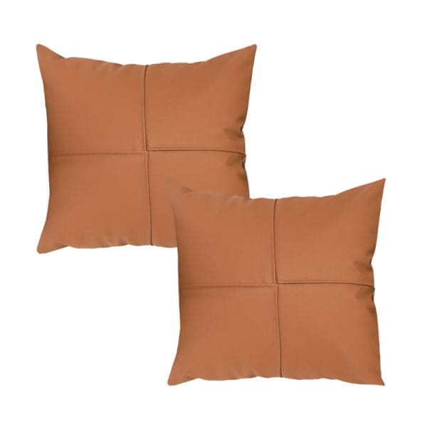 SOGA 2X 45cm Modern Terracotta Solid Color Textured Pillowcase - Image 2