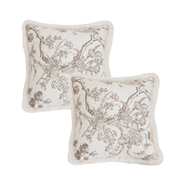 SOGA 2X 45cm Sage Green Botanical Embroidered Pillowcase - Image 2