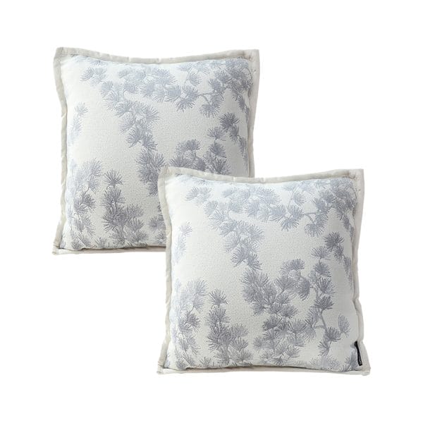 SOGA 2X 45cm Gray Floral Pillowcase - Image 2