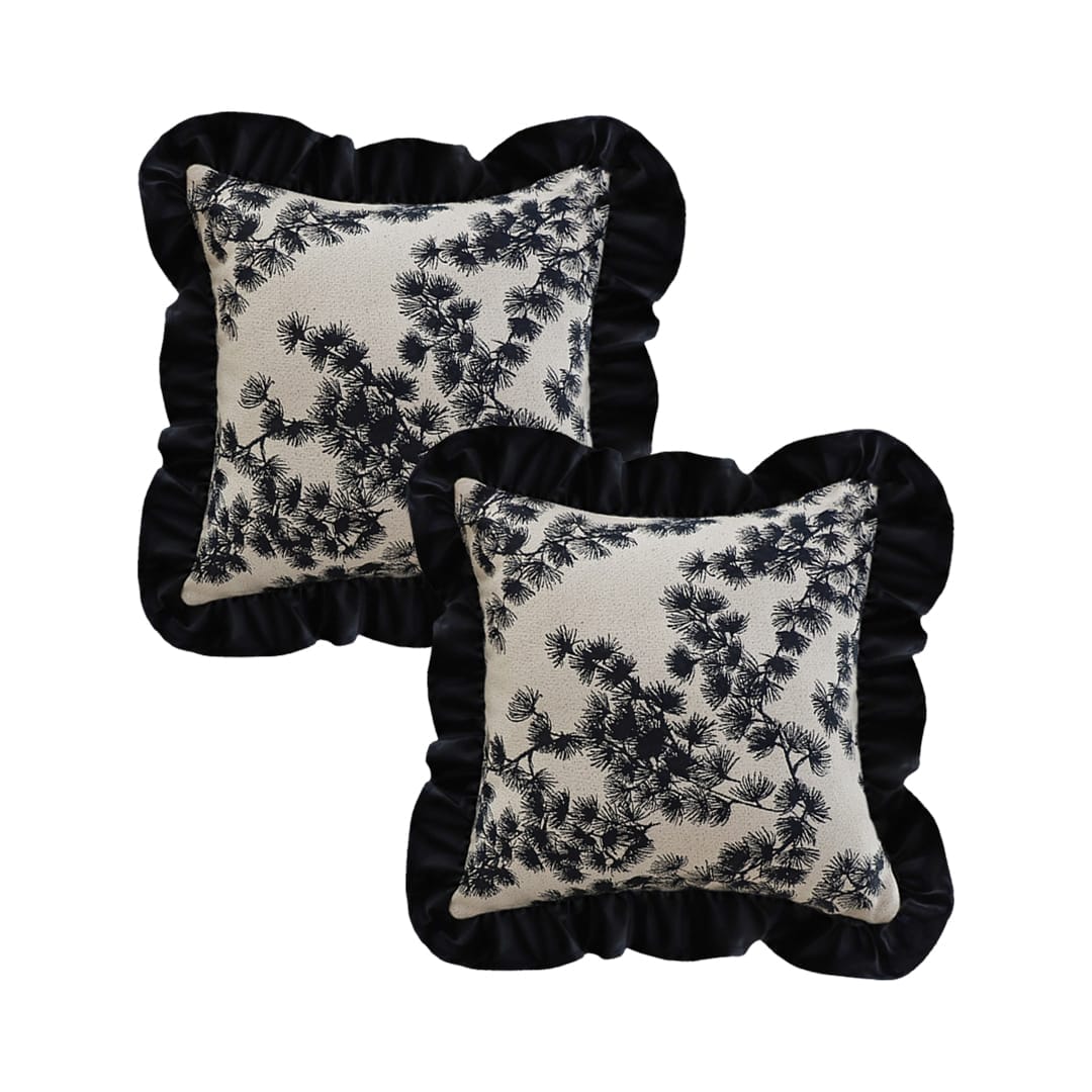 SOGA 2X 45cm Vintage Floral Decorative Pillow Cover - Image 2