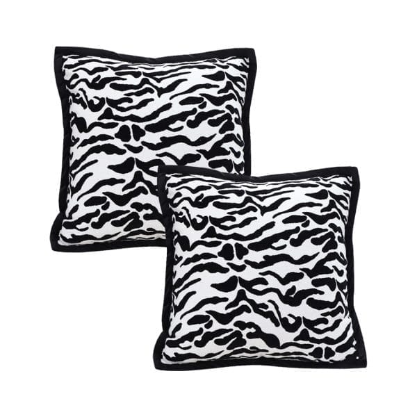 SOGA 2X 45cm Abstract Zebra Stripe Accent Pillow Cover - Image 2