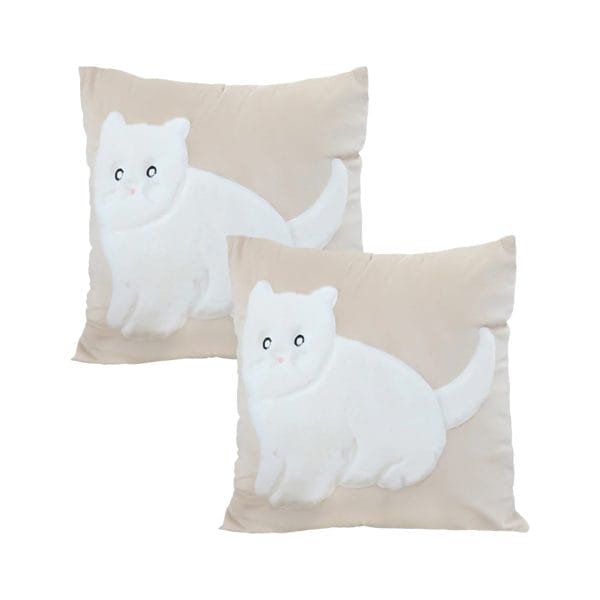 SOGA 2X 45cm Adorable Cat Silhouette Pillowcase - Image 2