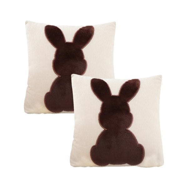 SOGA 2X 45cm Bunny Silhouette Pillowcase - Image 2