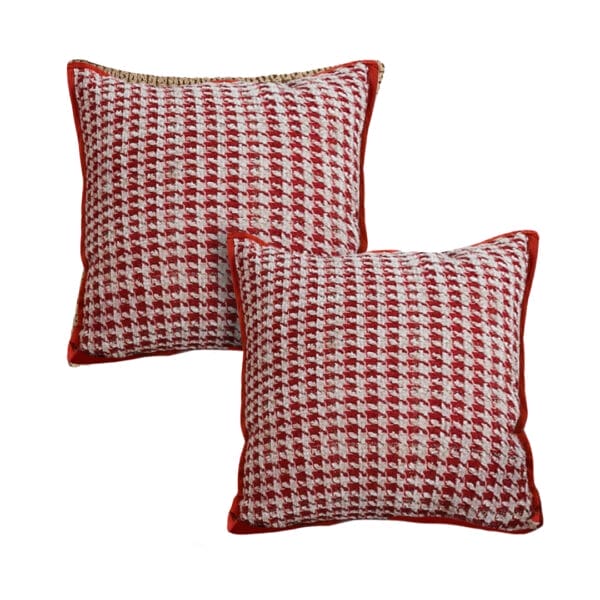 SOGA 2X 45cm Cozy Chic Houndstooth Pillowcase - Image 2
