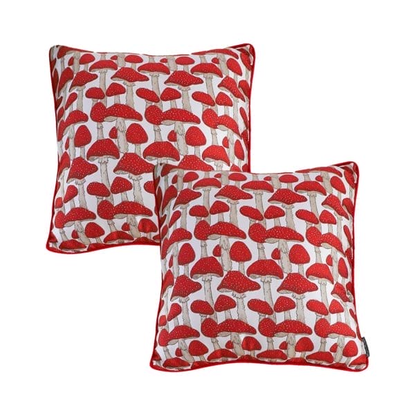 SOGA 2X 45cm Ginkgo Leaf Pillowcase (Red) - Image 2